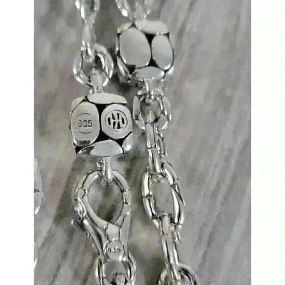 John Hardy Sterling Silver Heritage Kali Station Necklace 45" - Picture 13 of 15